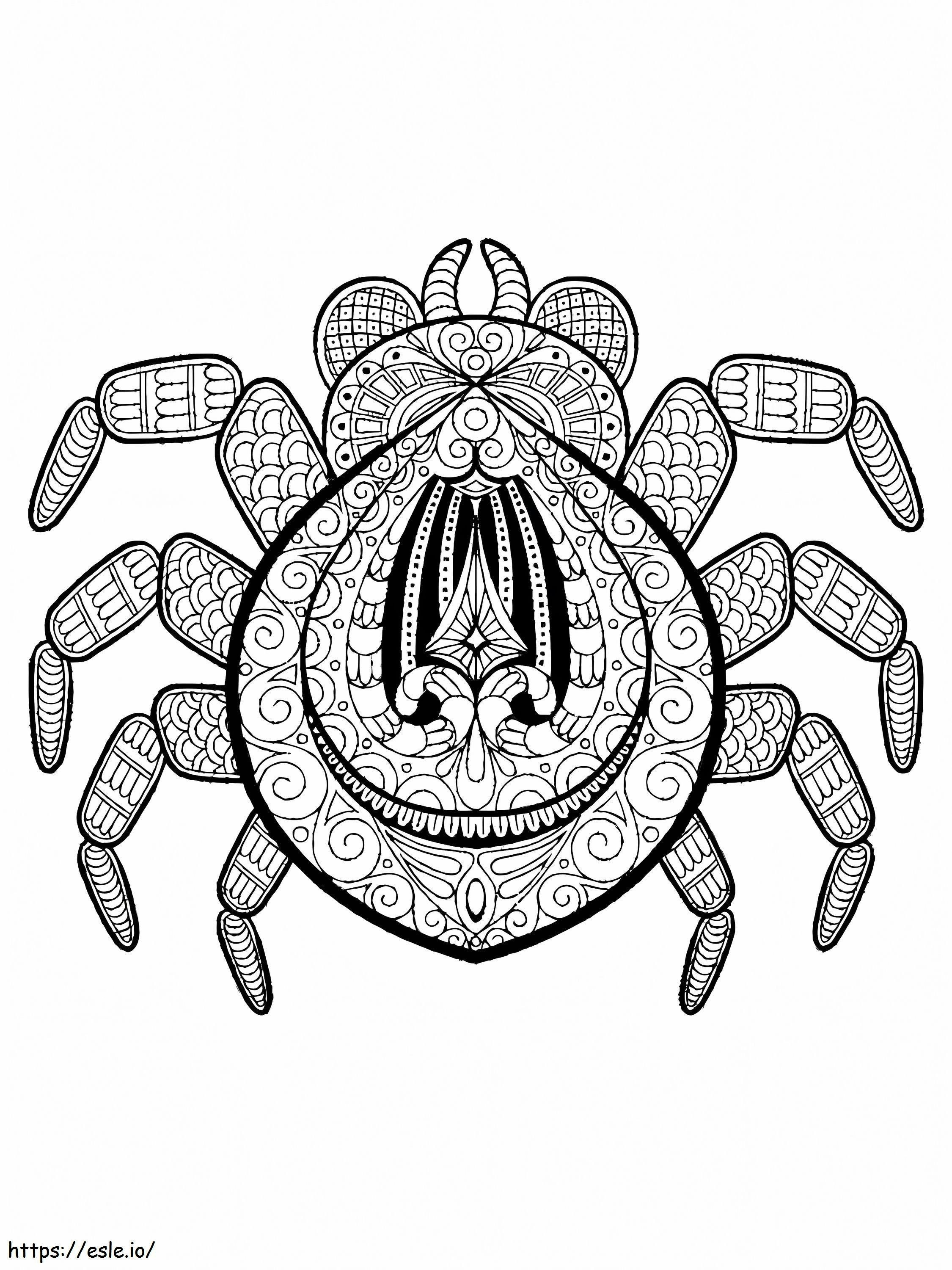 The Spider Is For Adults coloring page