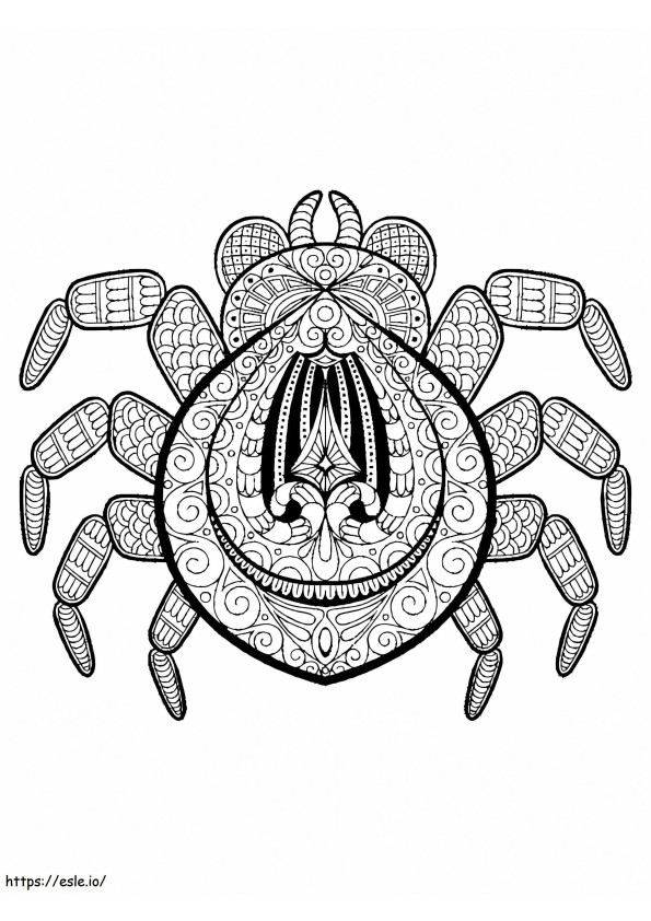 The Spider Is For Adults coloring page