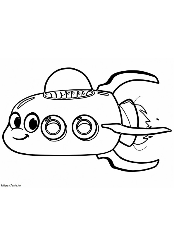Spaceship From My Magic Pet Morphle coloring page