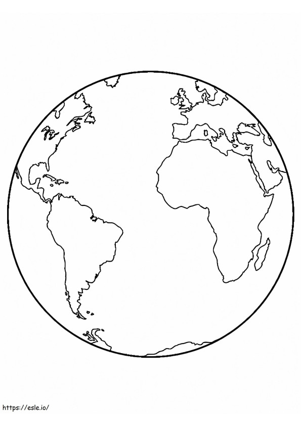 Beautiful Earth coloring page