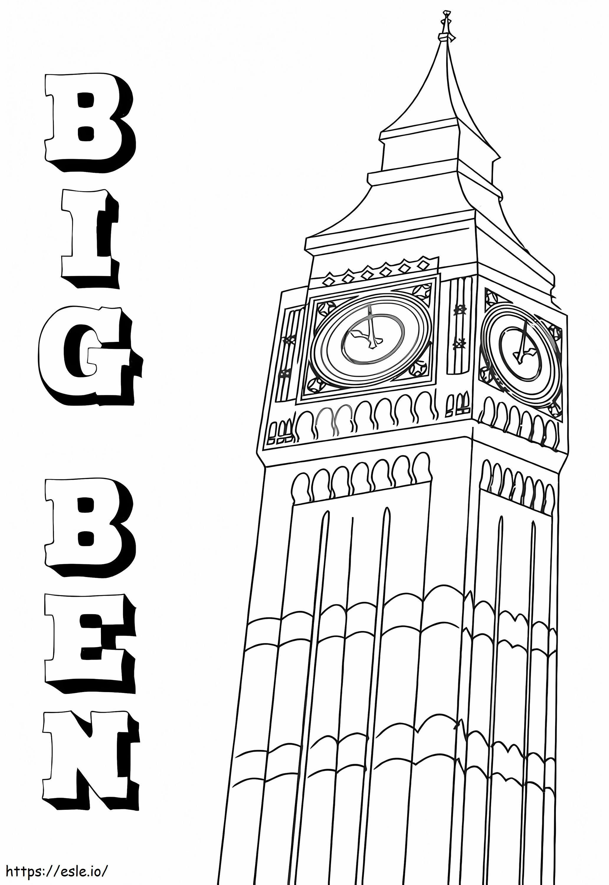 Big Ben 22 ausmalbilder
