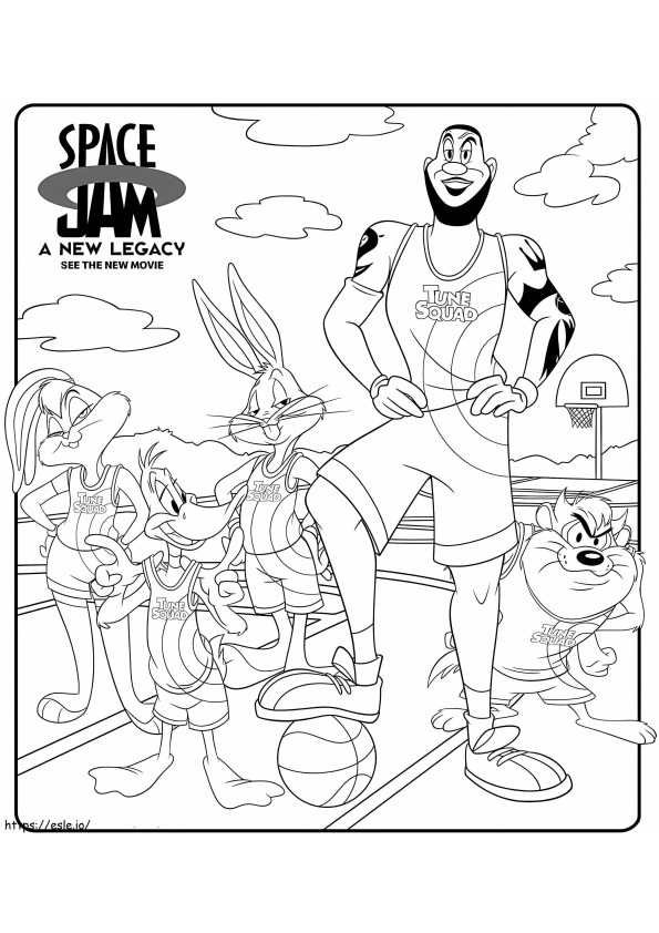 Space Jam A New Legacy coloring page