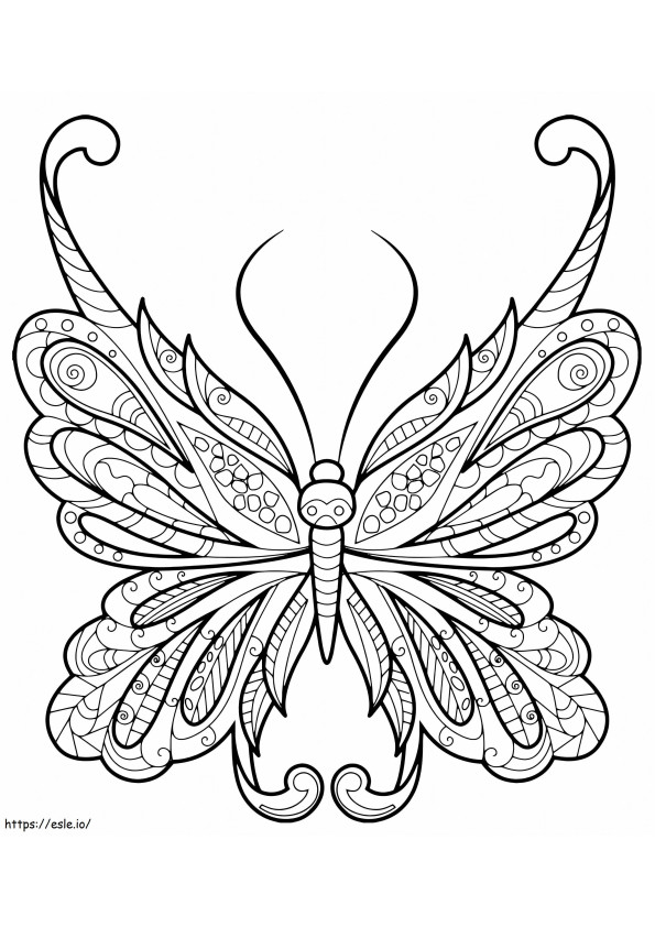 Butterfly Zentangle Pretty Patterns 1