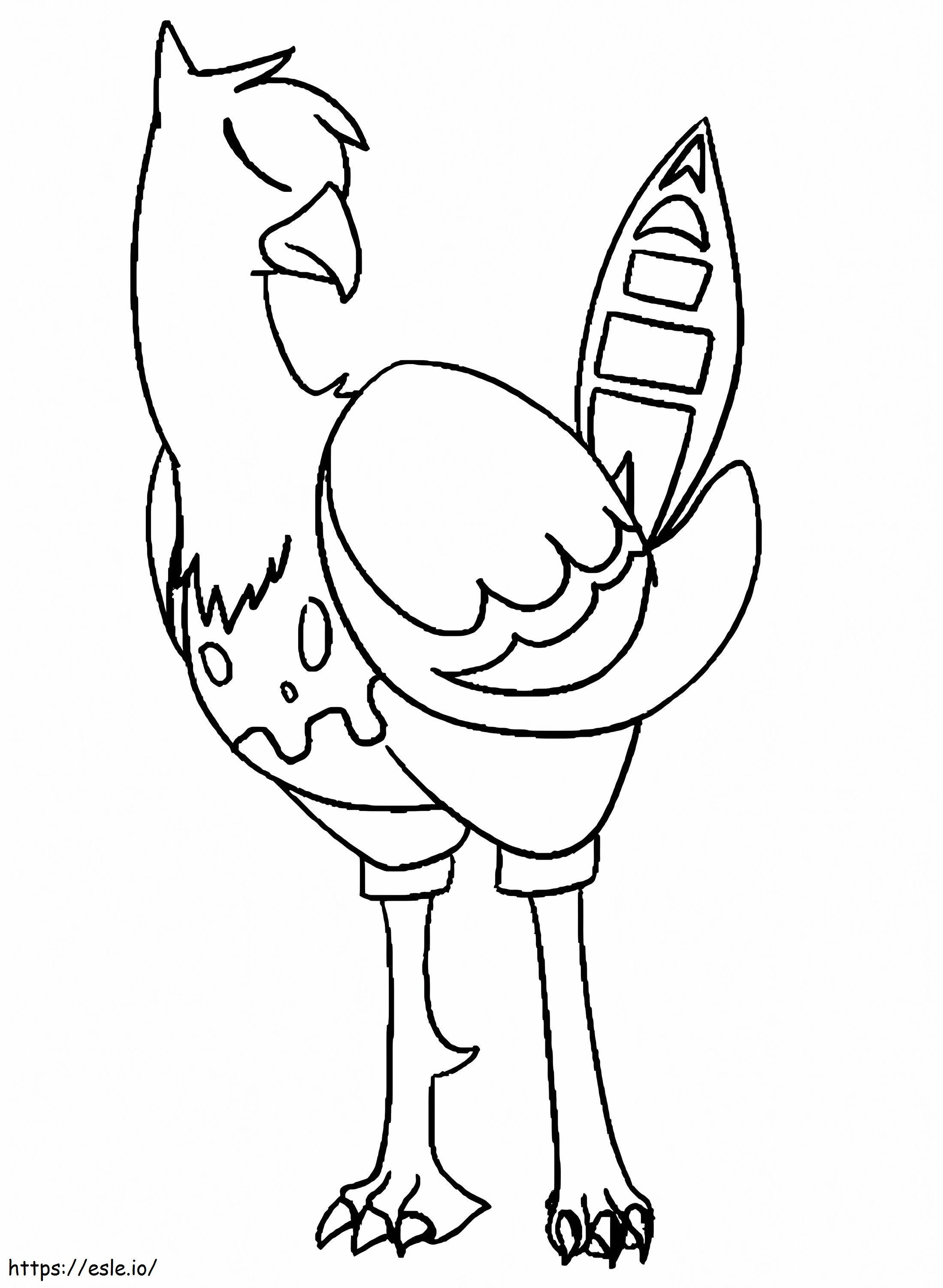 Female Unfezant Pokemon coloring page