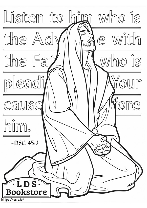 Jesus Christ Is Our Defender coloring page