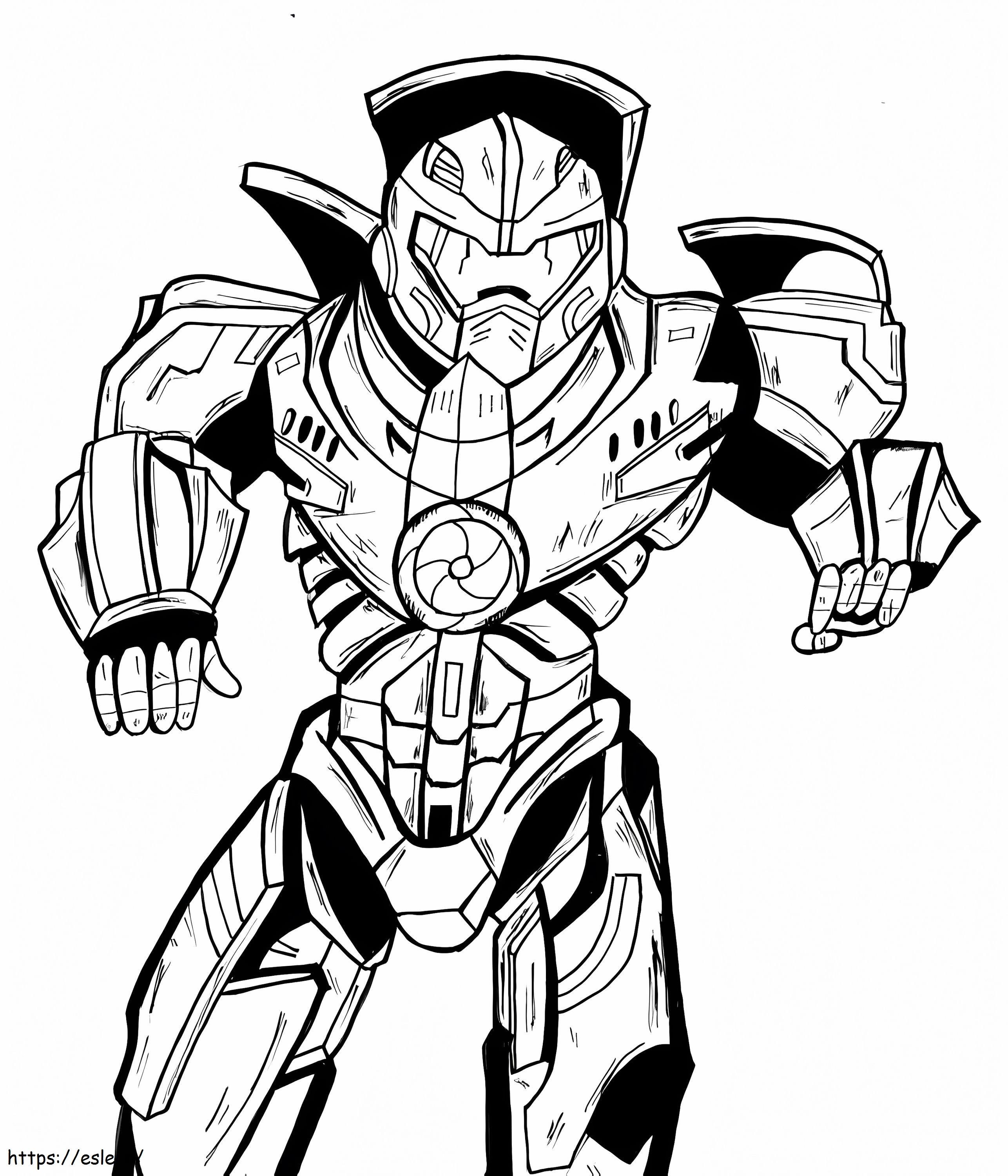 Cute Gipsy Danger coloring page