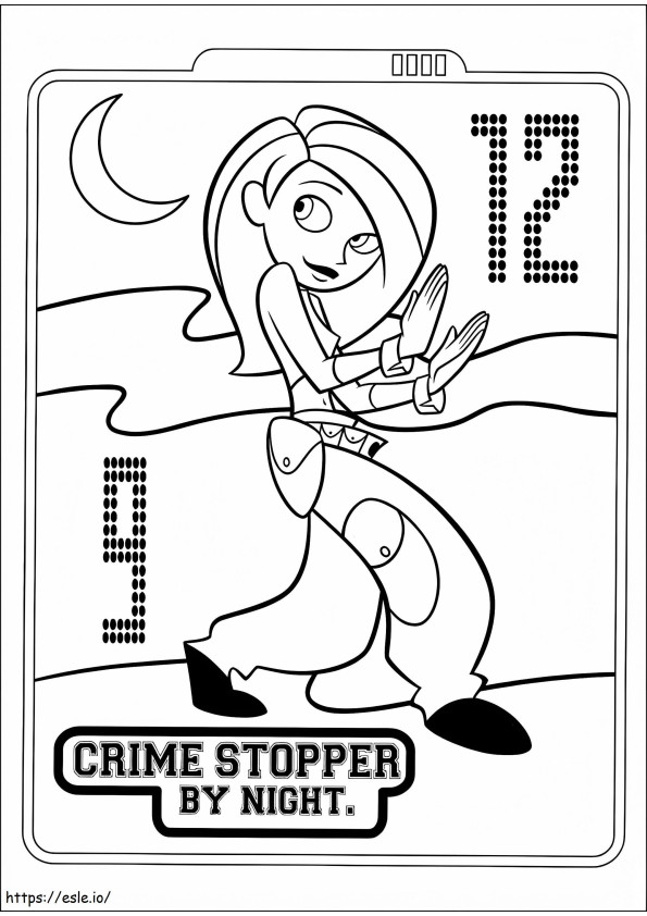 Coloriage 1534470660 Crime Stoppe A4 à imprimer dessin