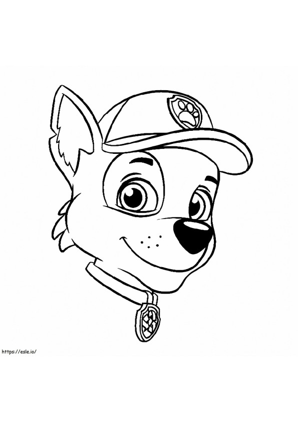 Rocky Head coloring page