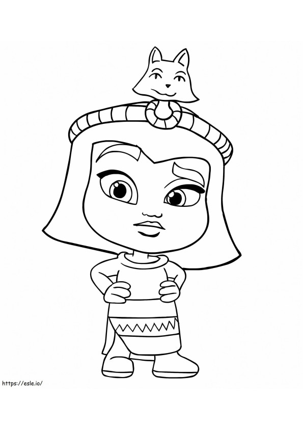 Cleo Graves From Super Monsters coloring page