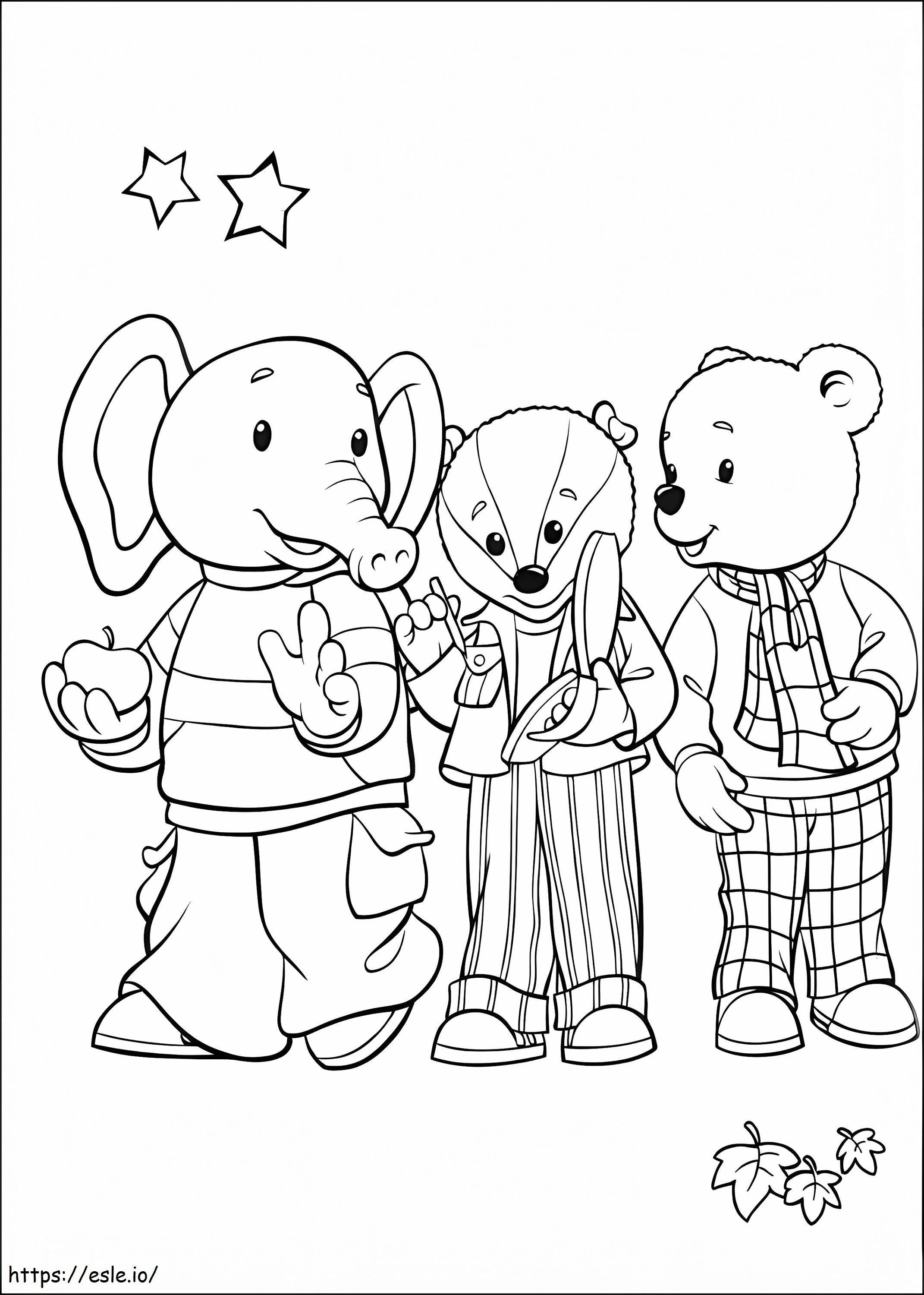 Talking About Rupert Bear coloring page