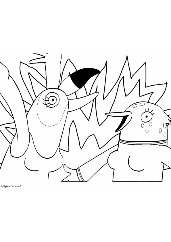 Tuca And Bertie Free Printable coloring page