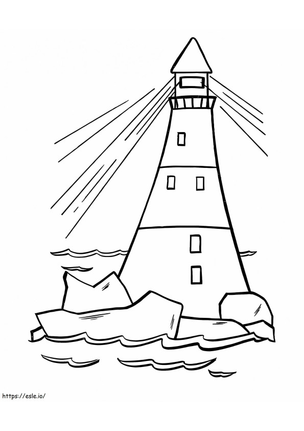 Lighthouse 9 coloring page