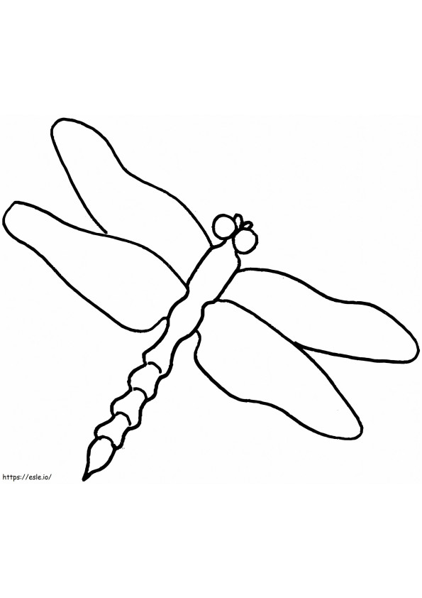 Dragonfly Lineart värityskuva