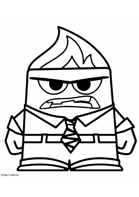 Cute Anger coloring page