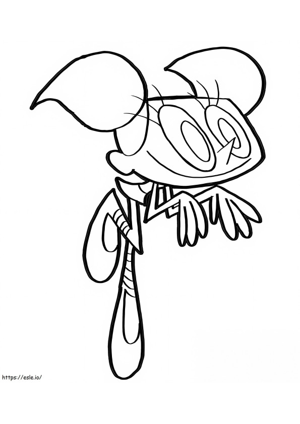 Sneaky Dee Dee coloring page