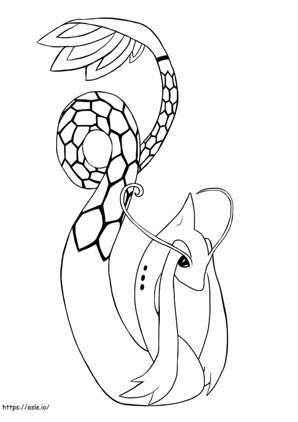 Wonderful Milotic coloring page