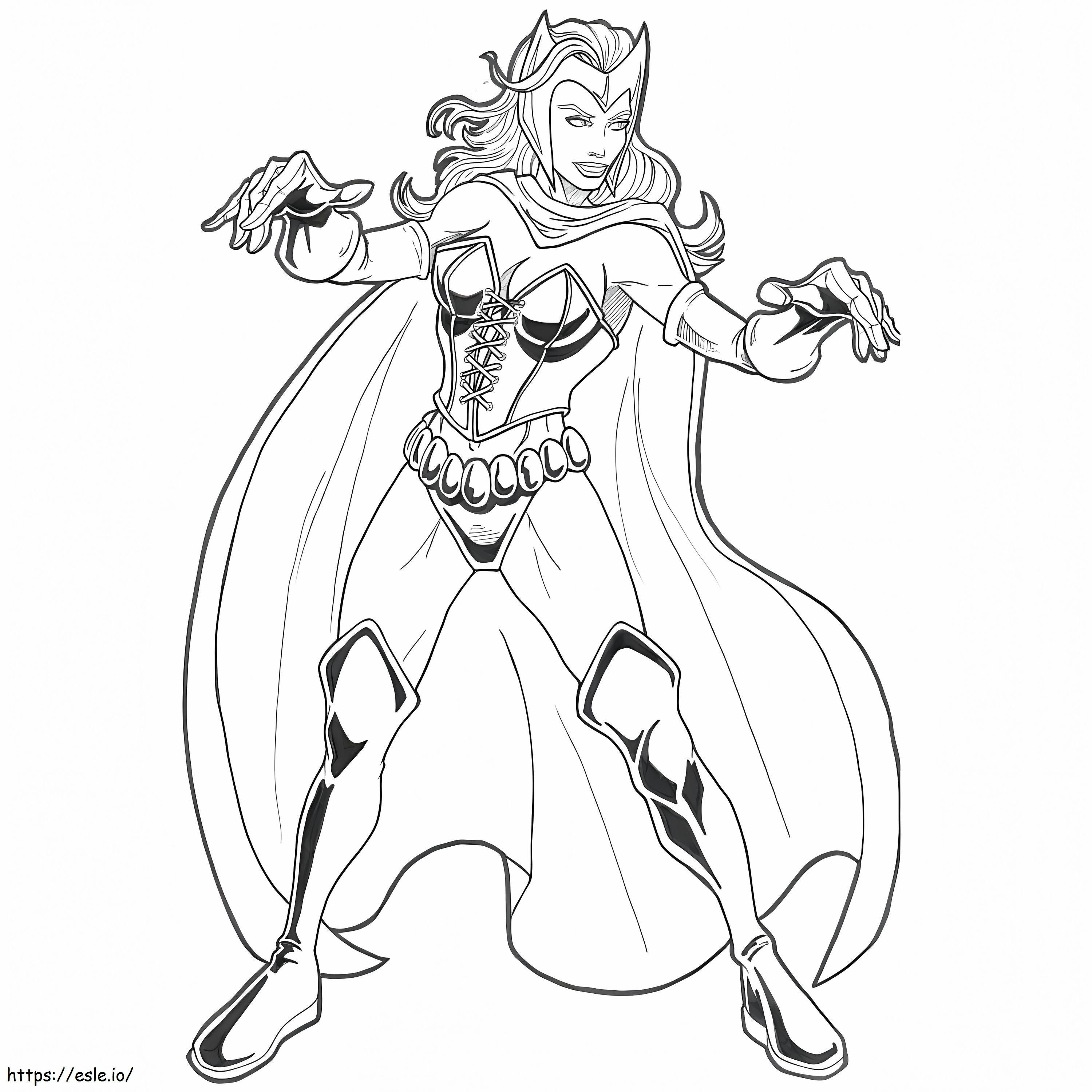 Scarlet Witch By WandaVision coloring page