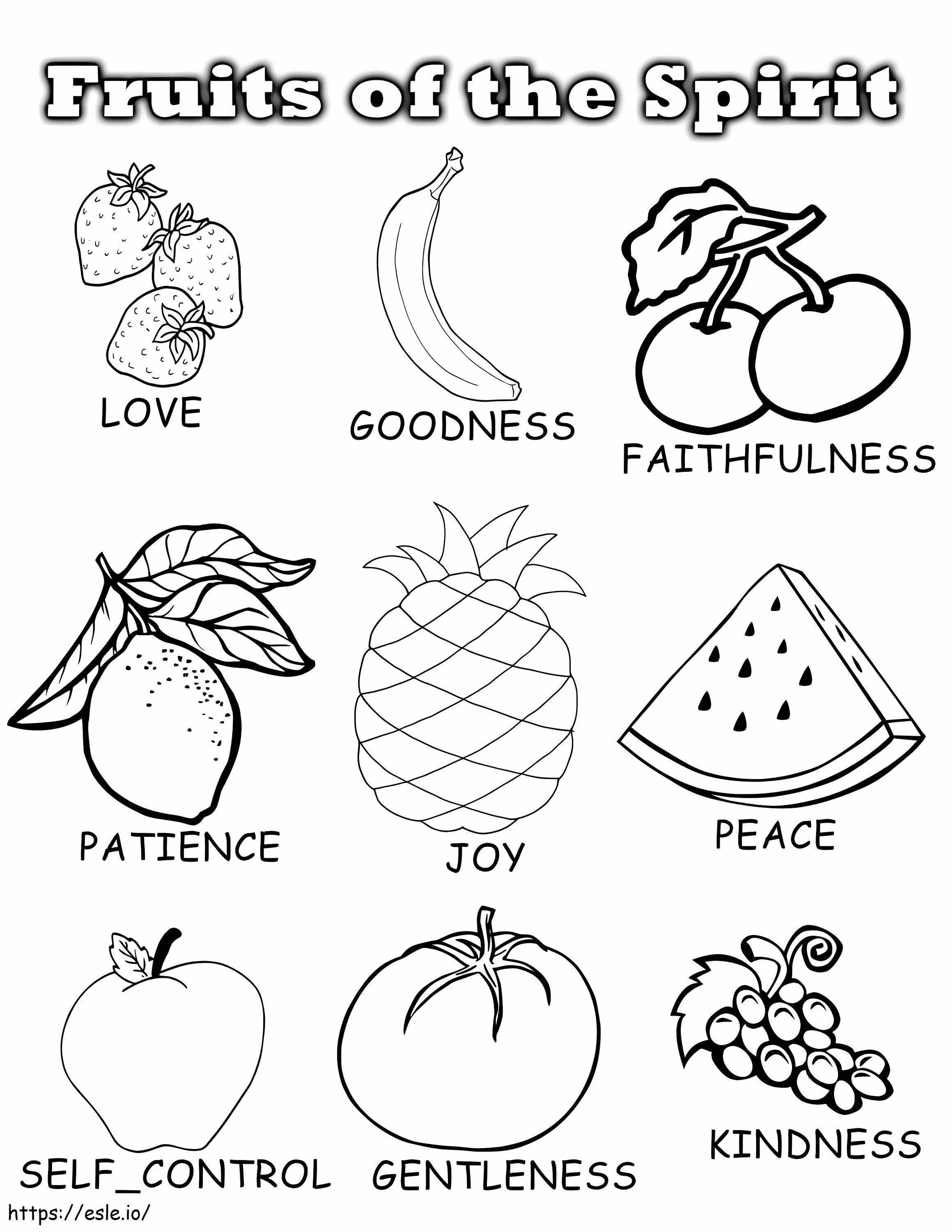 Fruit Of The Spirit 3 coloring page