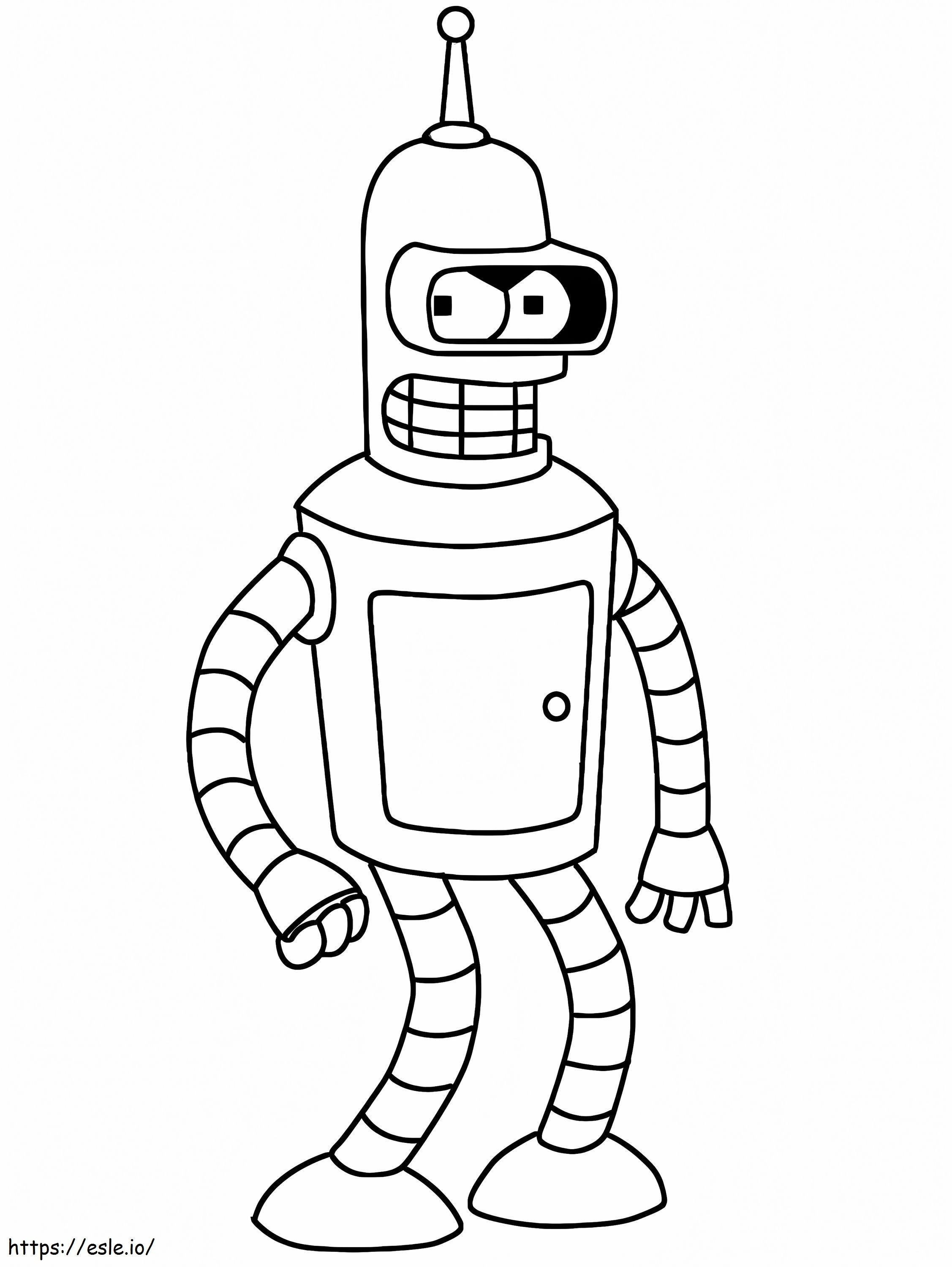 Bender 2 coloring page