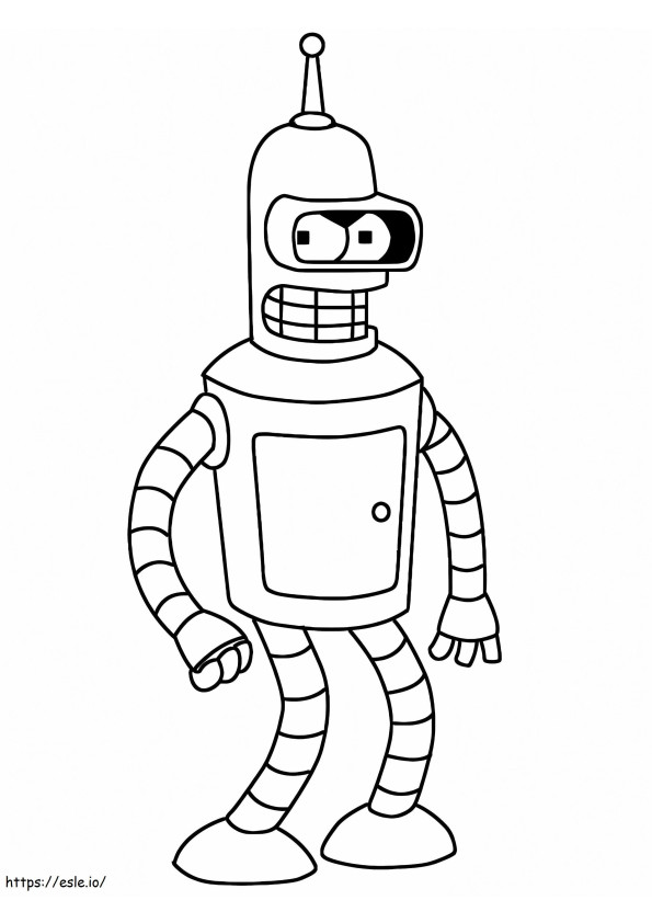 Bender 2 kolorowanka
