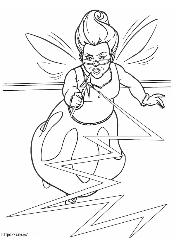 1569243831 Fairy Mother With Magic Stick A4 coloring page