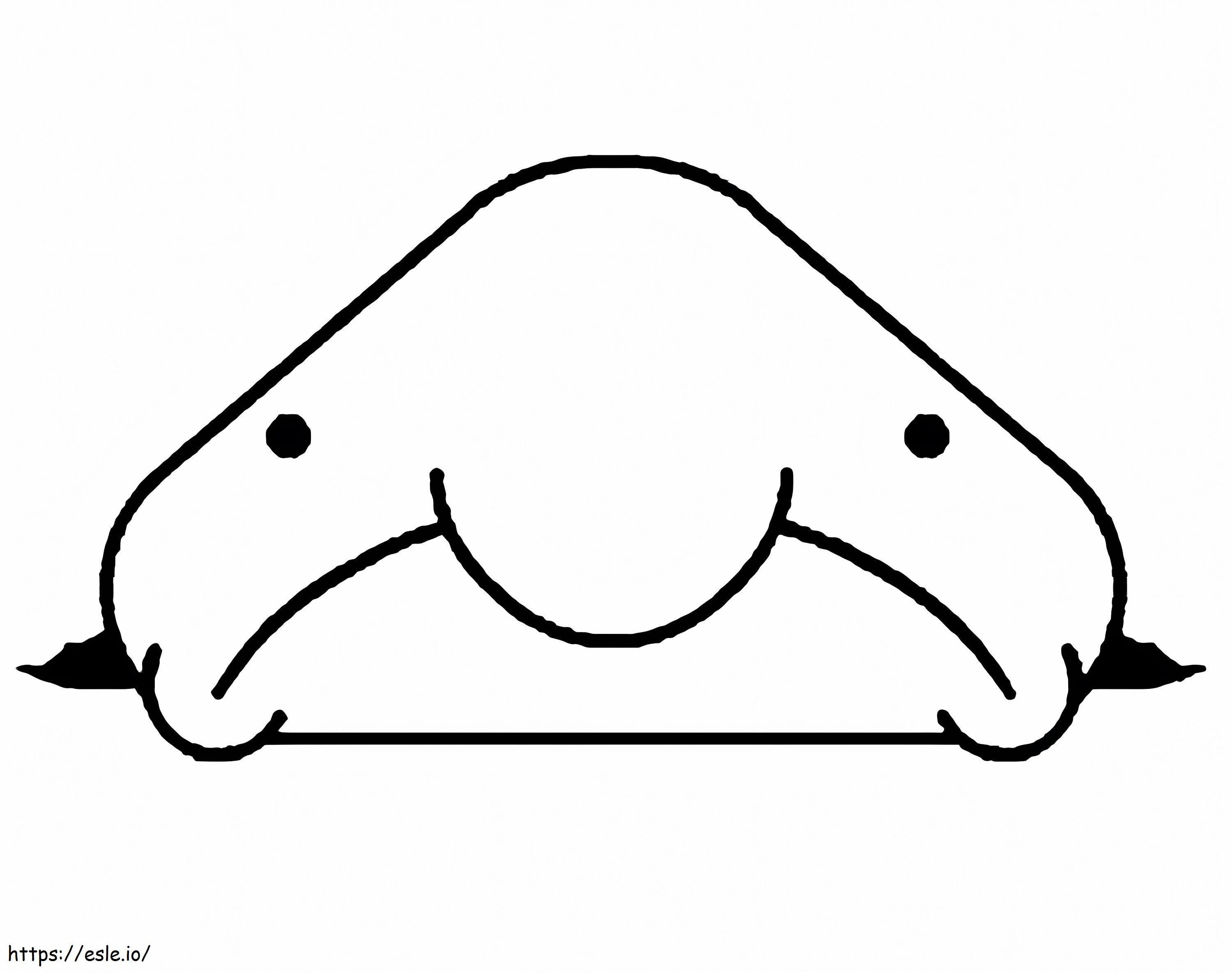 Coloriage Blobfish est triste à imprimer dessin