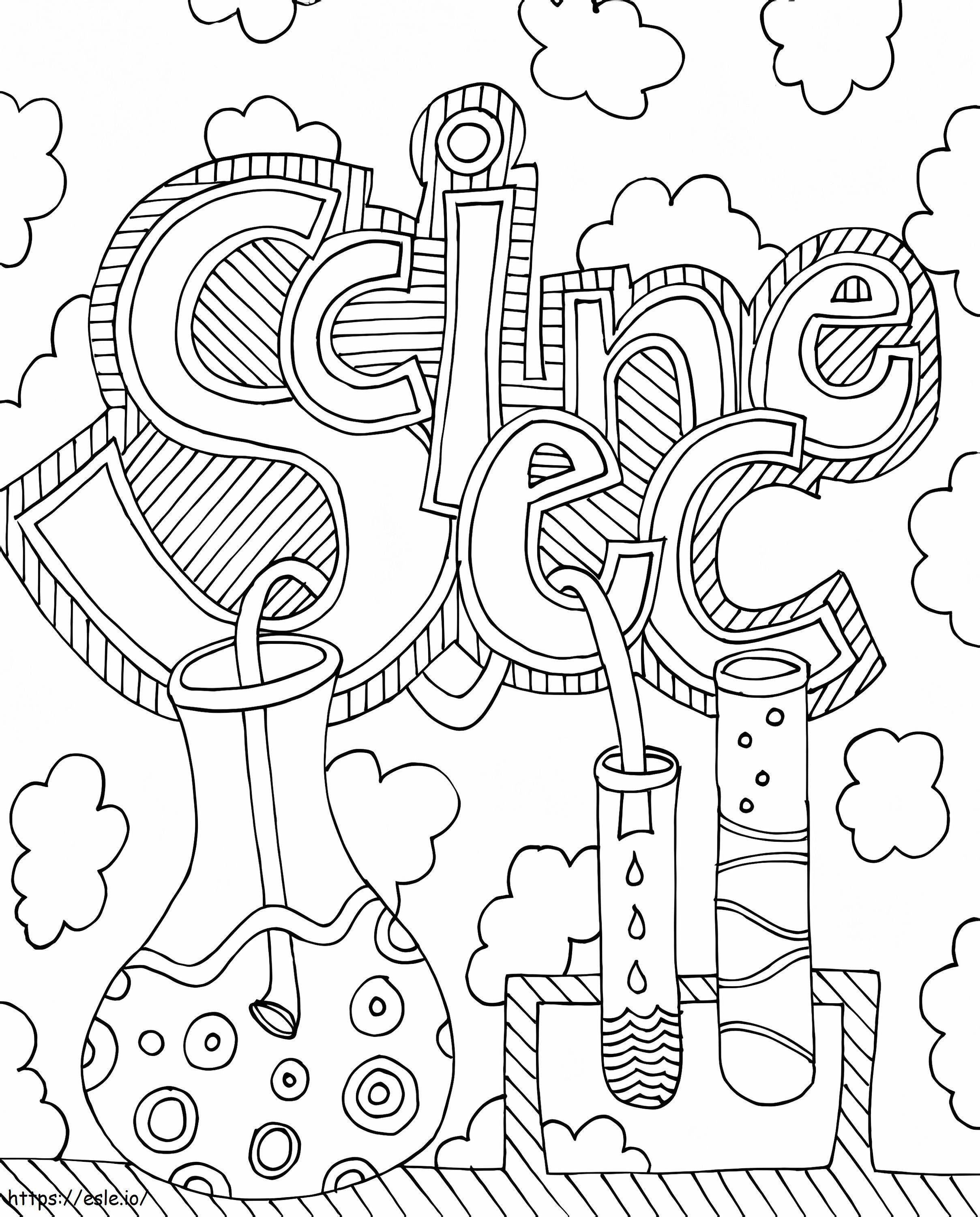 Free Science coloring page