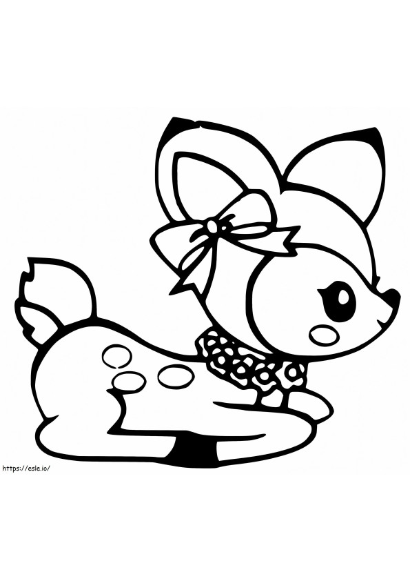 Adorable Fawn coloring page