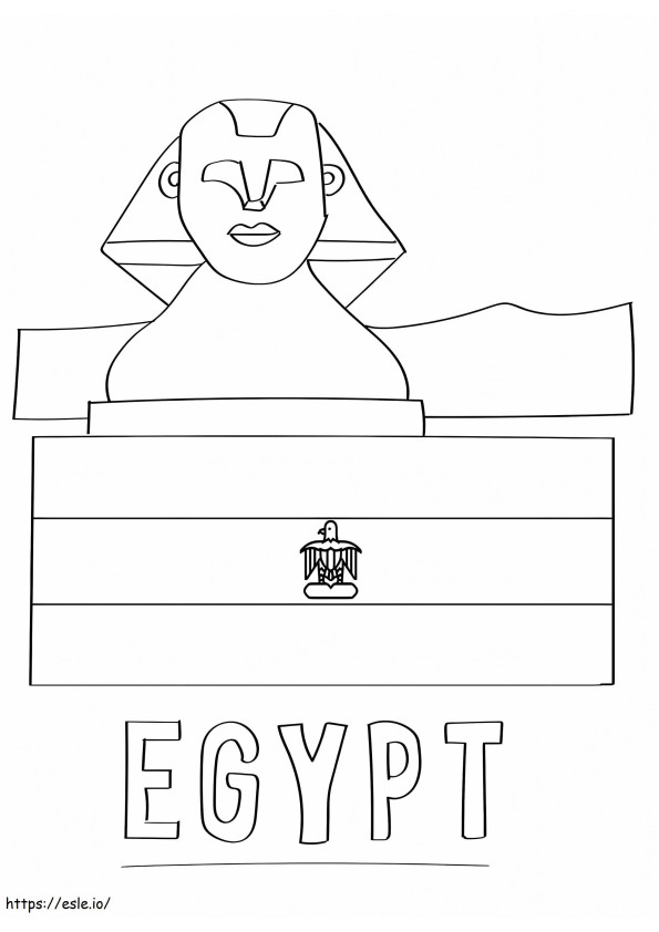 Egypte 1 kleurplaat