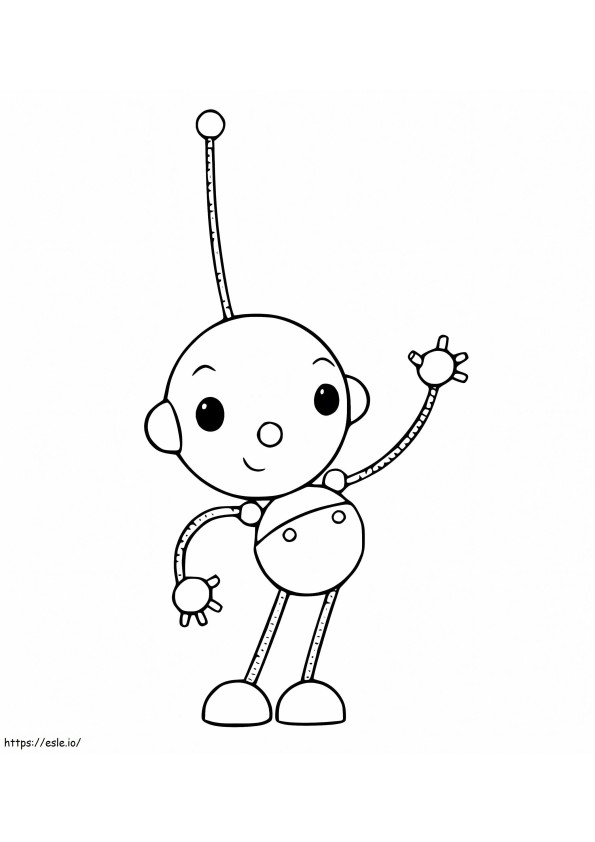 Friendly Olie Polie coloring page