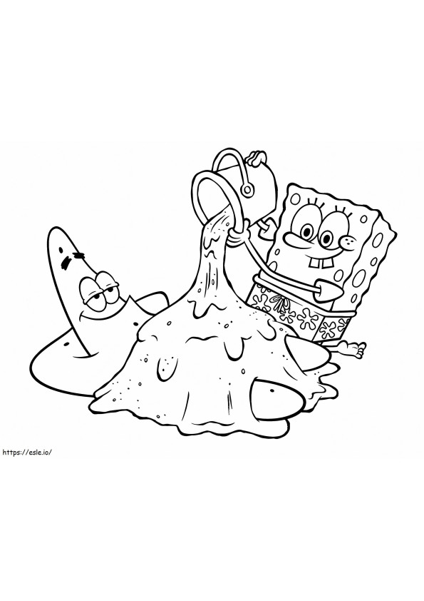 Spongebob And Patrick Funny coloring page