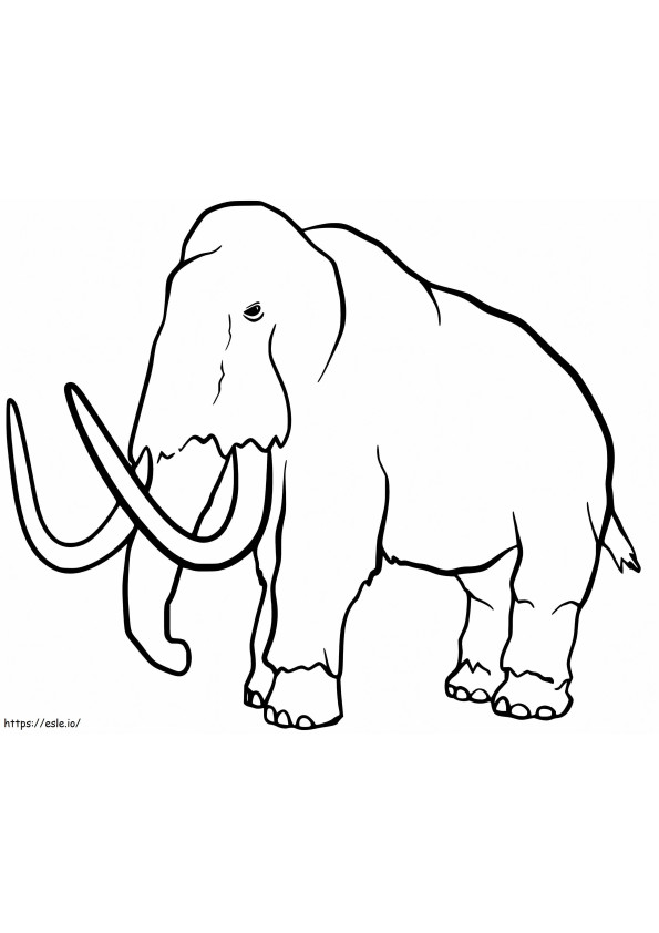Mammoth 3 coloring page
