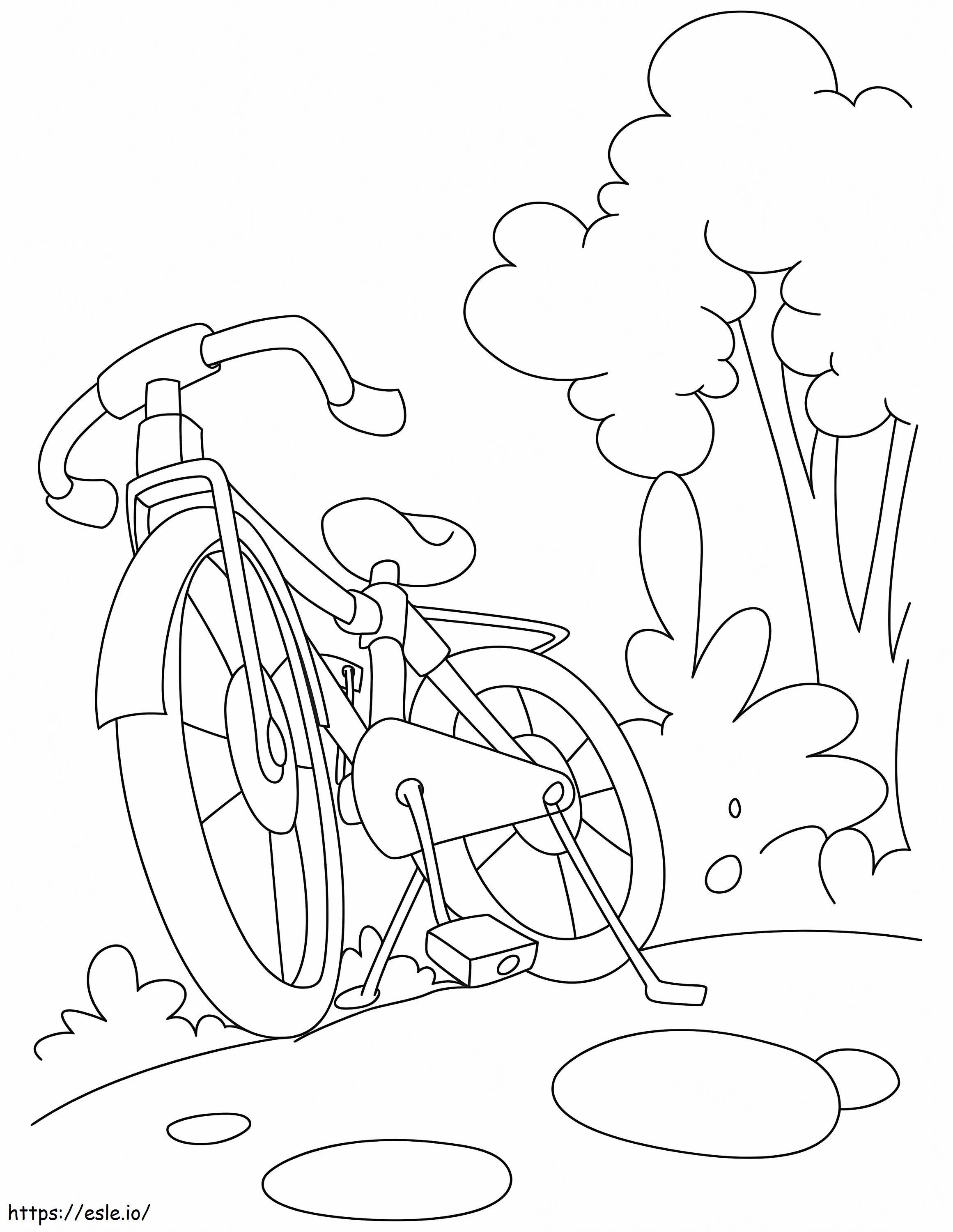 Bicycle For Kids Coloring Page