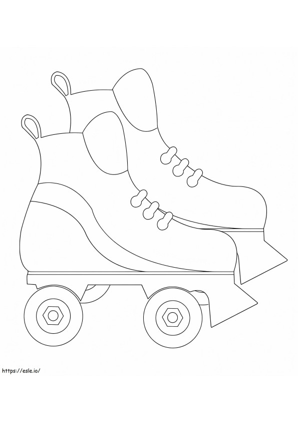 Roller Skates ausmalbilder