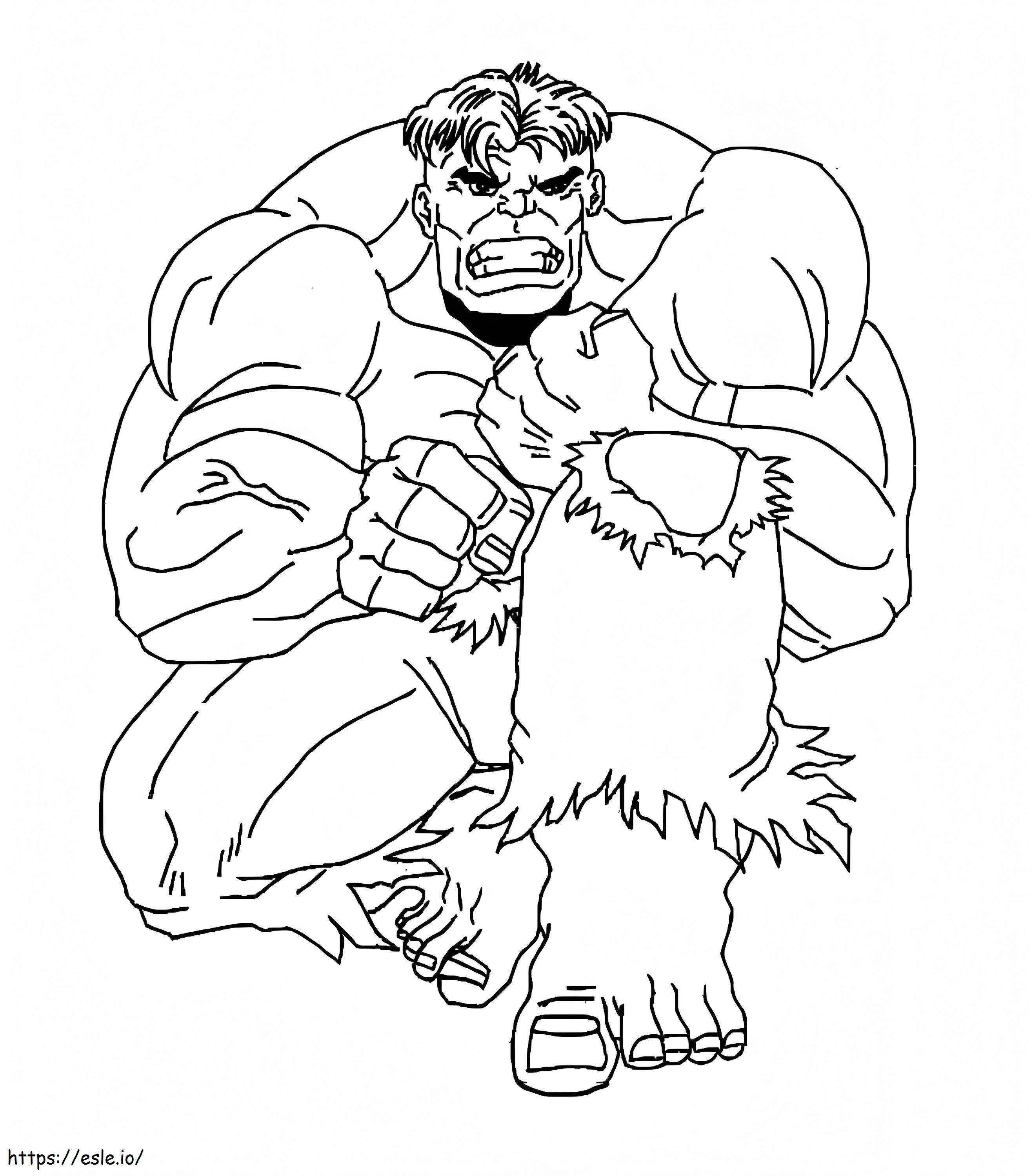 Hulk 1 coloring page