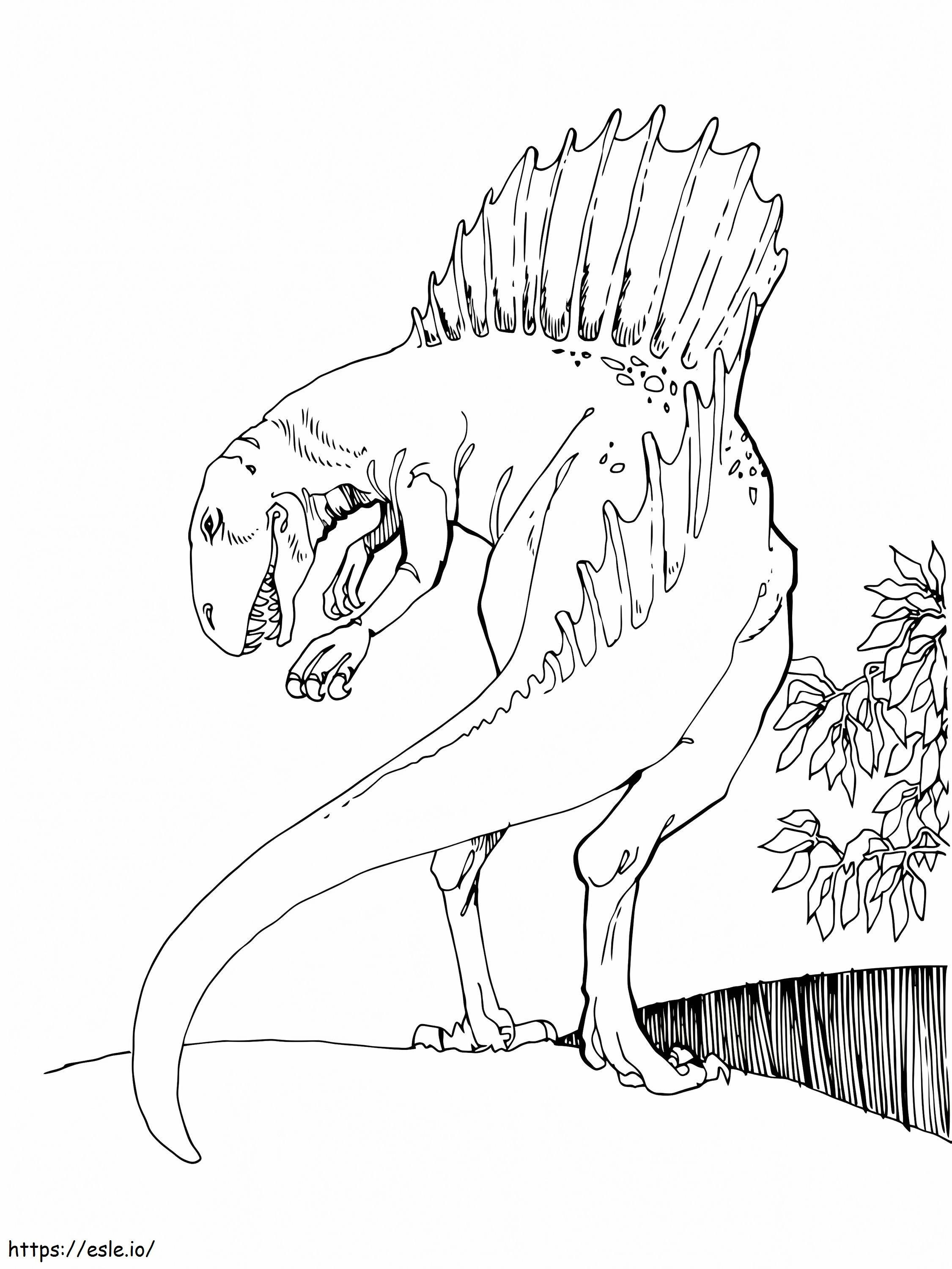 無料のスピノサウルス ぬりえ - 塗り絵