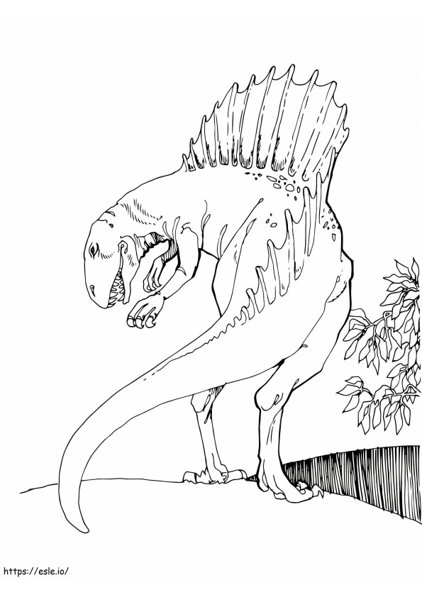 Ilmainen Spinosaurus värityskuva