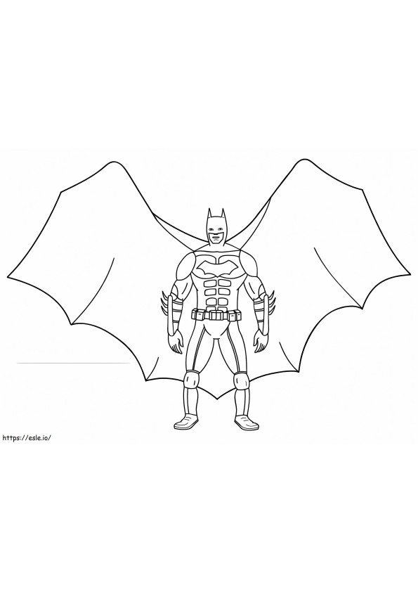 Batman Kanatlı boyama