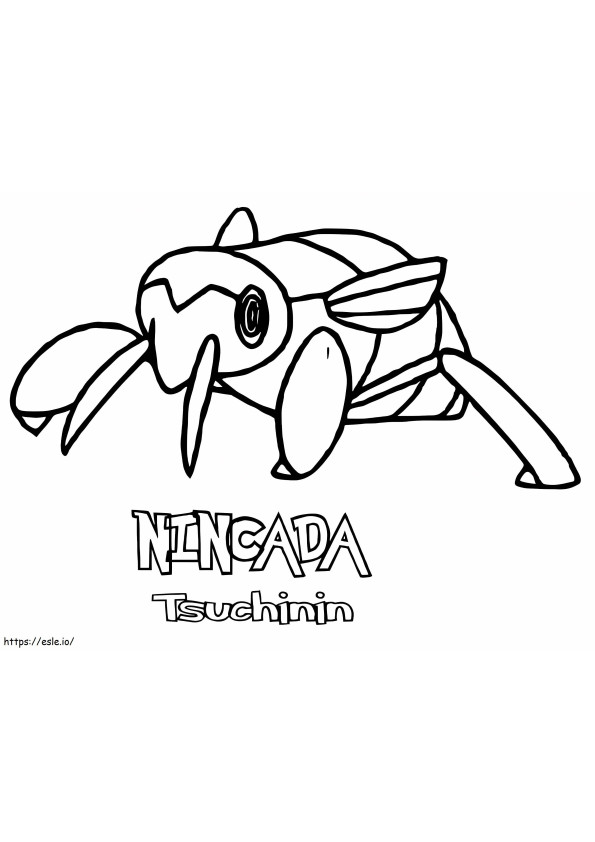 Nincada Gen 3 Pokemon värityskuva