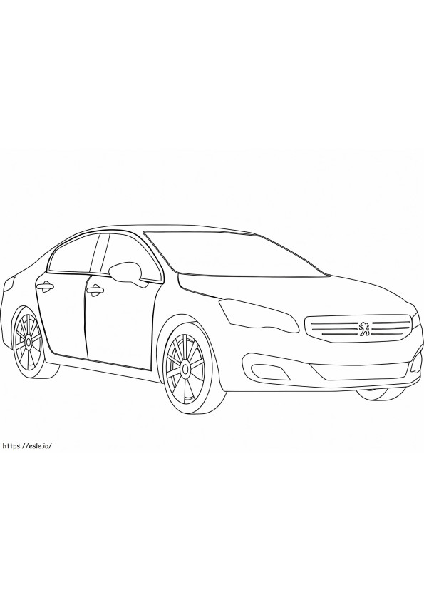 Peugeot 508 coloring page