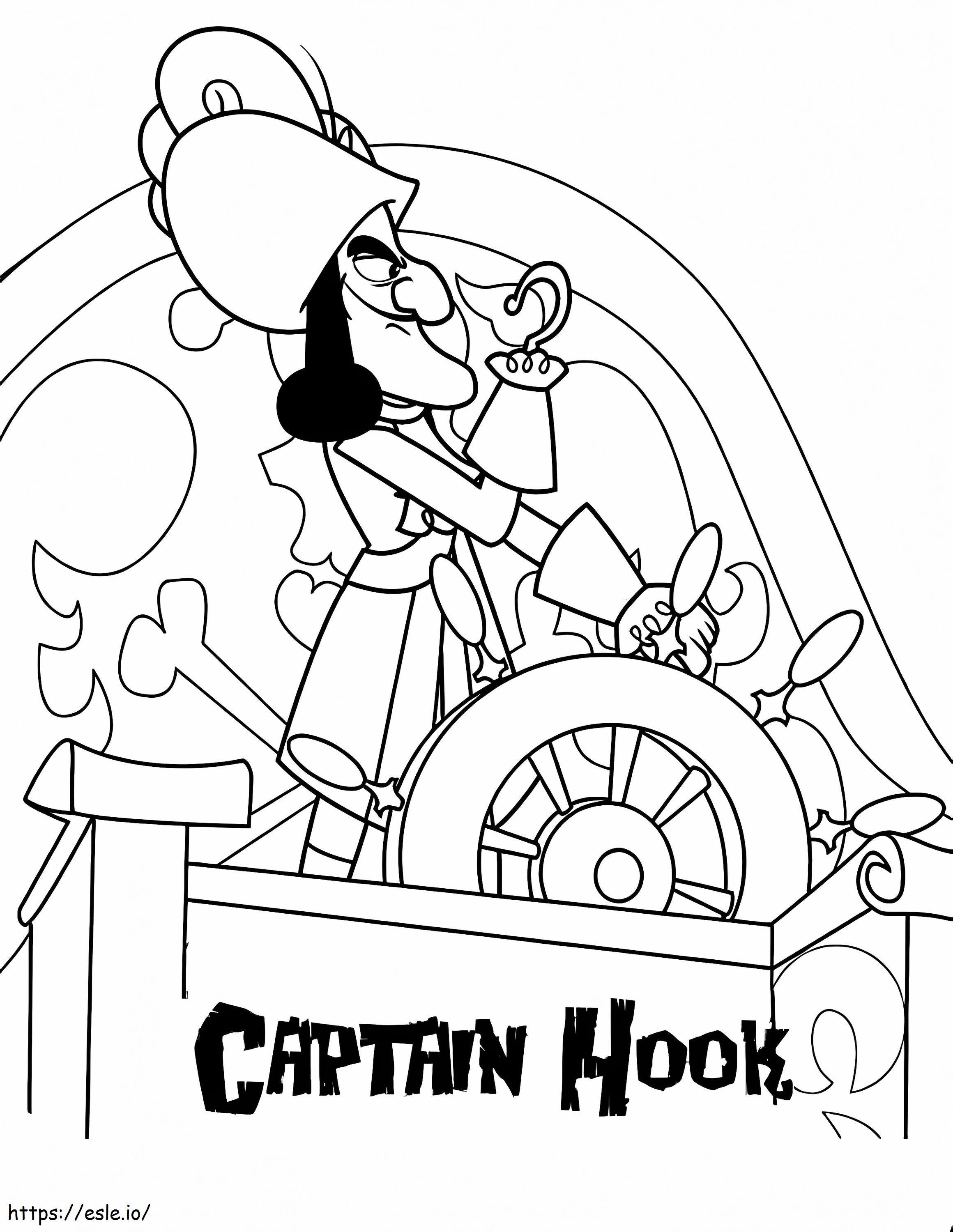 Kapteeni Hook Mahtavaa värityskuva