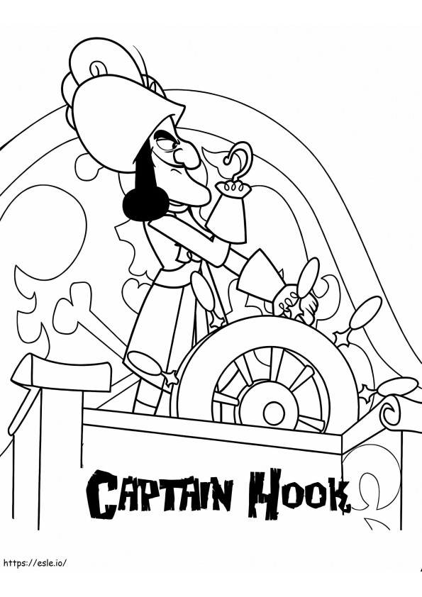 Kapitein Hook Geweldig kleurplaat