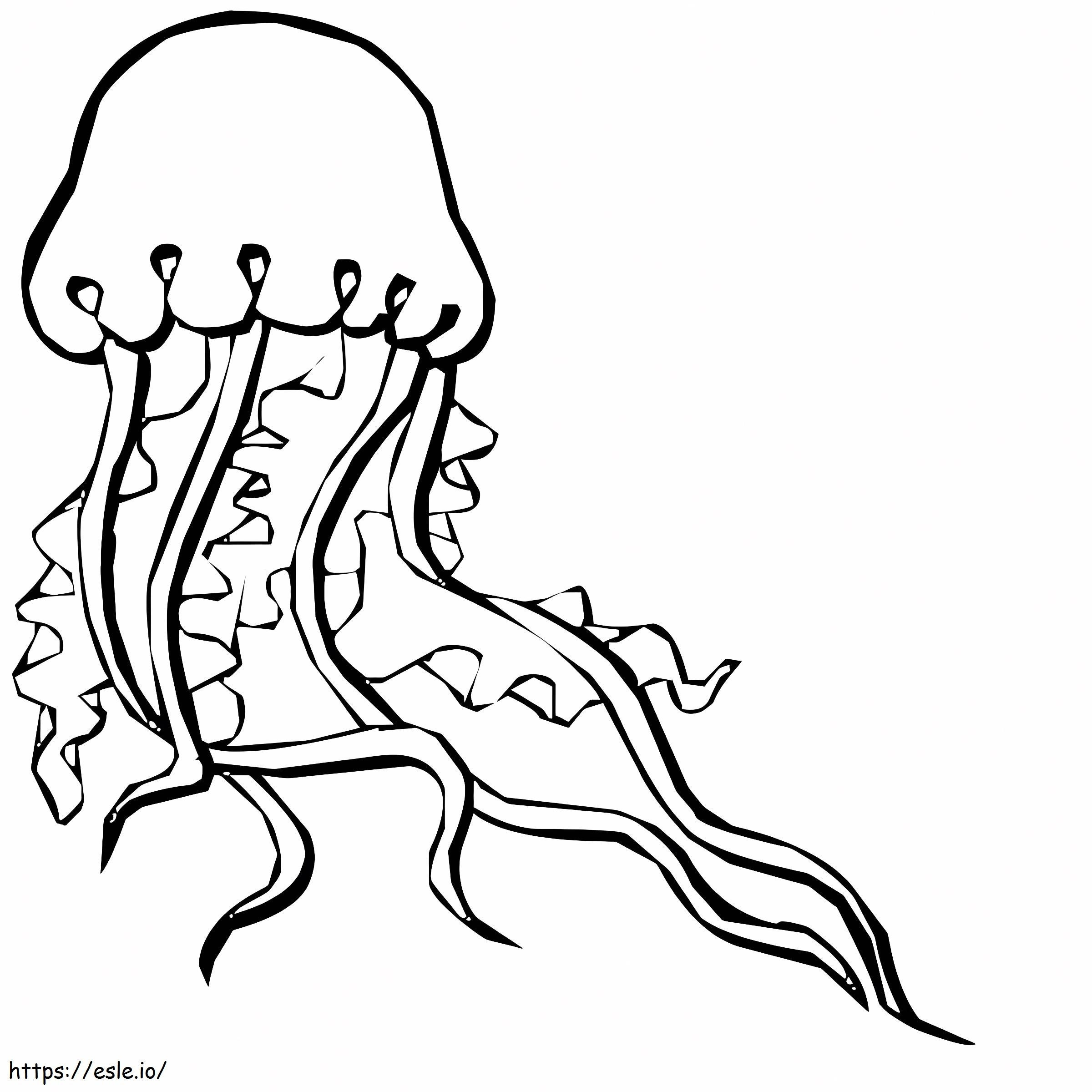 Medusa yang menggemaskan Gambar Mewarnai