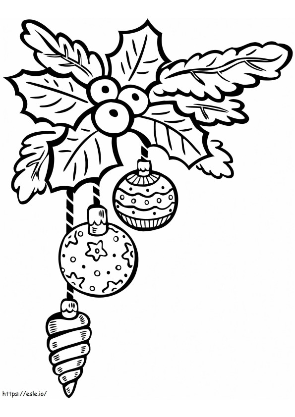 Coloriage Boule de Noël 16 à imprimer dessin