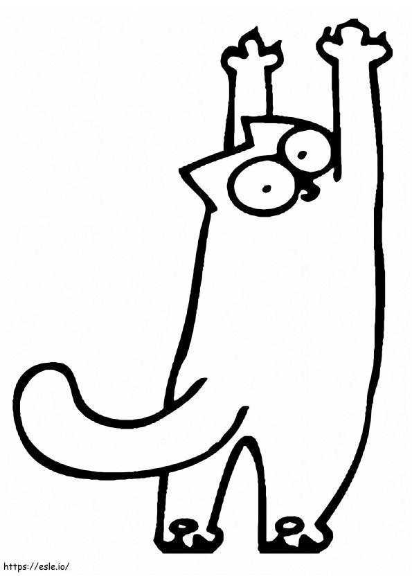 Simons Cat 4 coloring page
