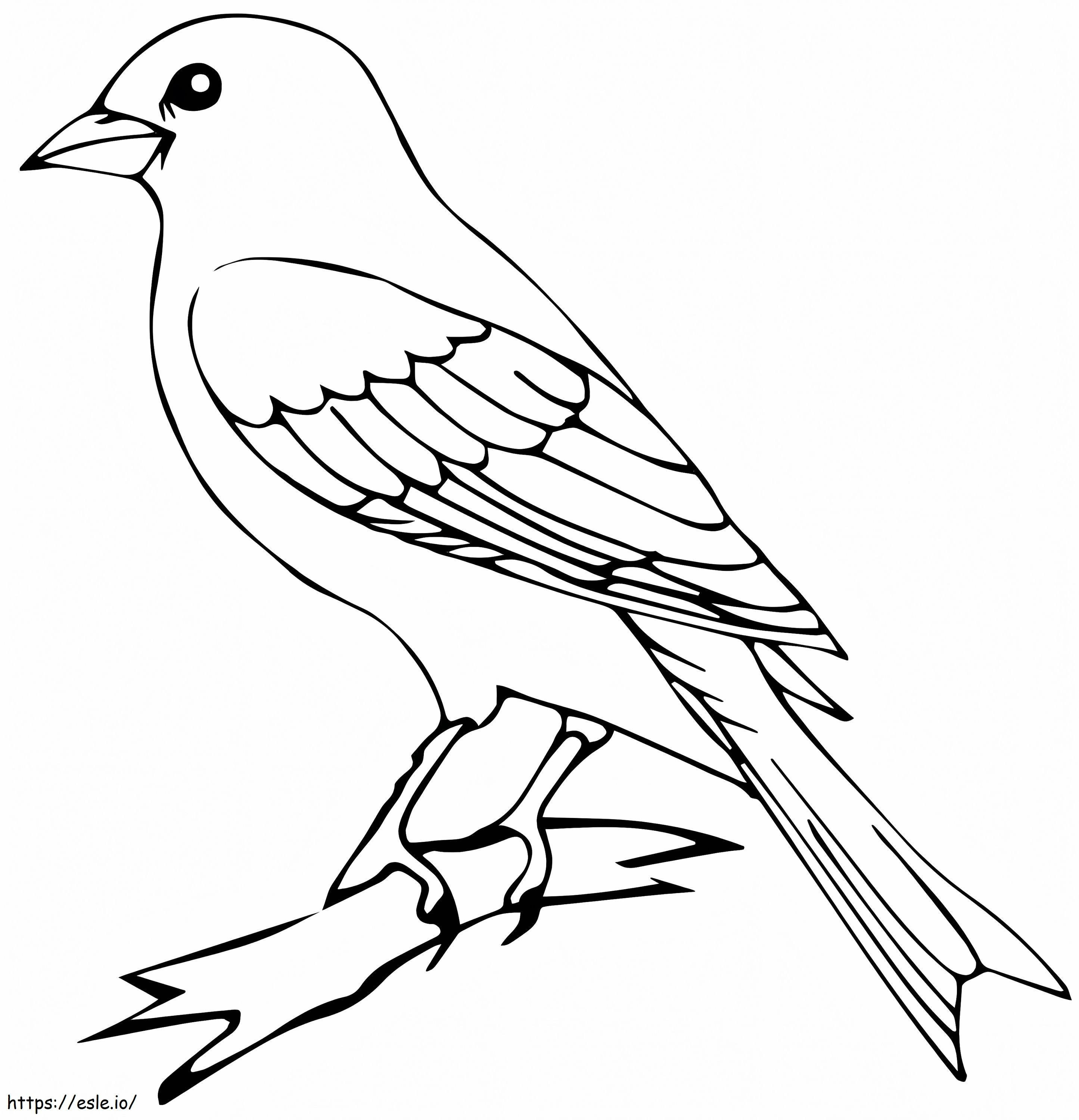 Standing Canary coloring page
