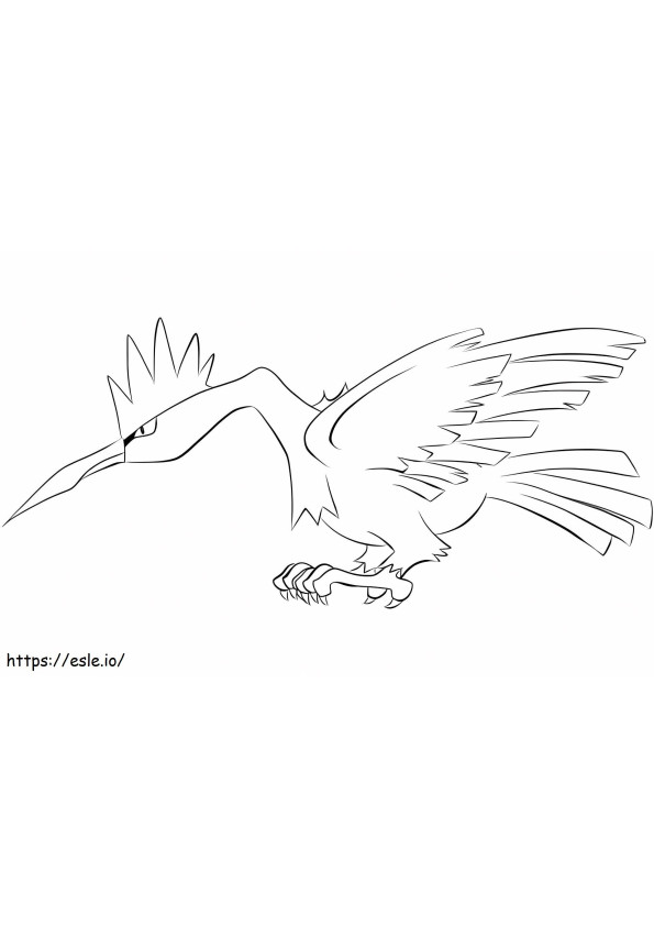 Fearow 2 coloring page