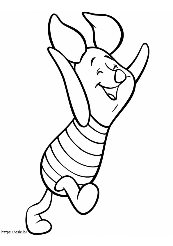 Funny Piglet coloring page