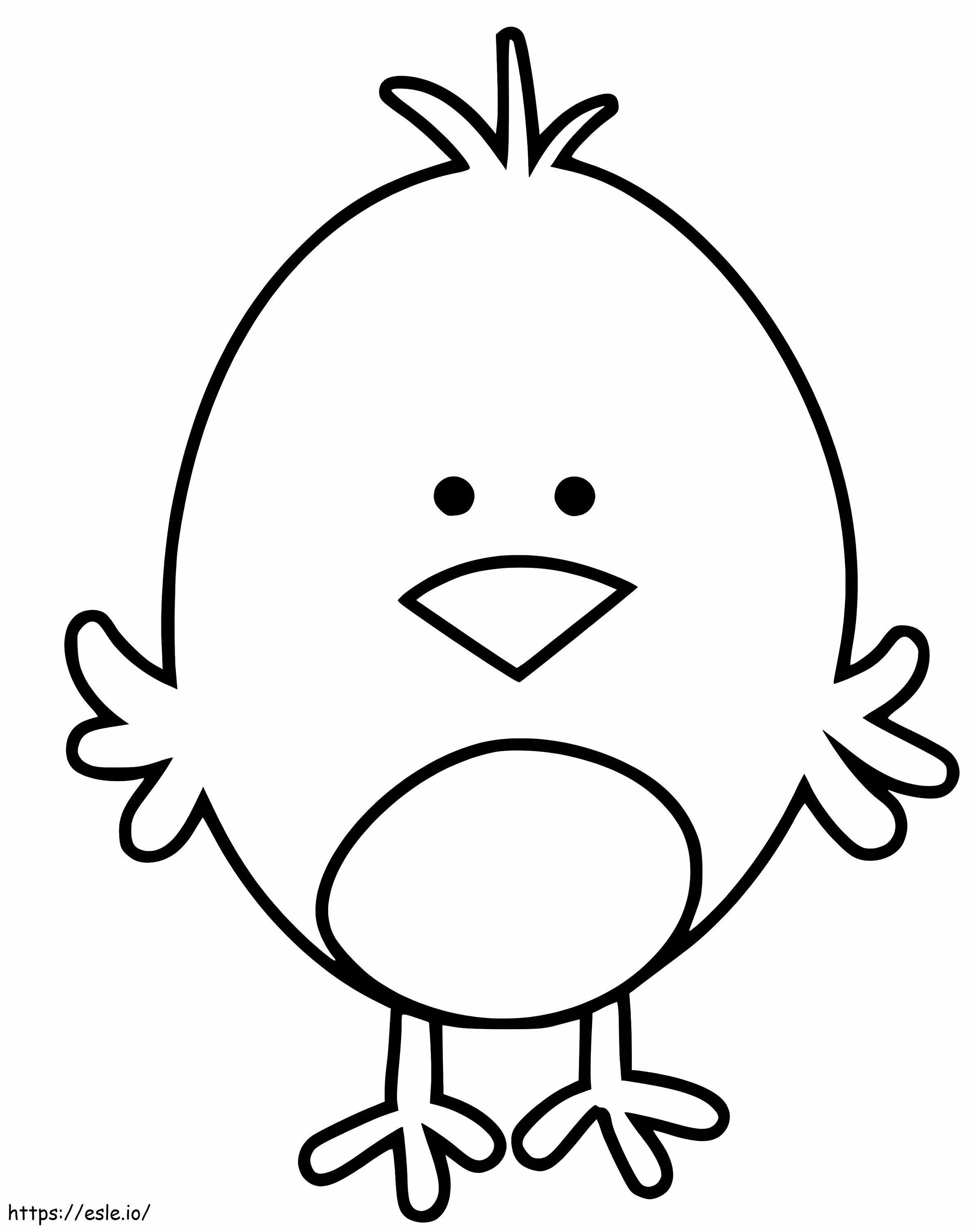 Cute Little Bird coloring page