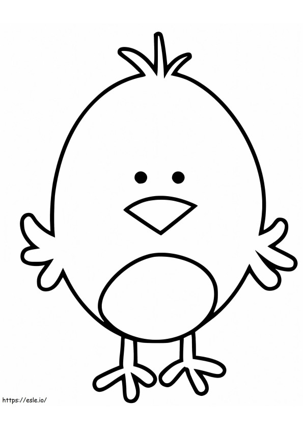 Cute Little Bird coloring page